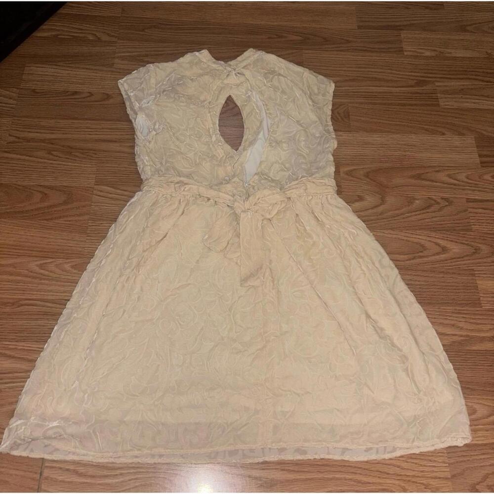 Free People X Lindsey Thornburg Cutout Velvet Dress Size 4 - Picture 9 of 9